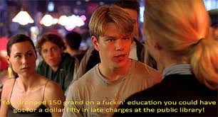 Good Will Hunting Libray Fee Quote